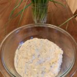 Onion and Foraged Garlic Dip