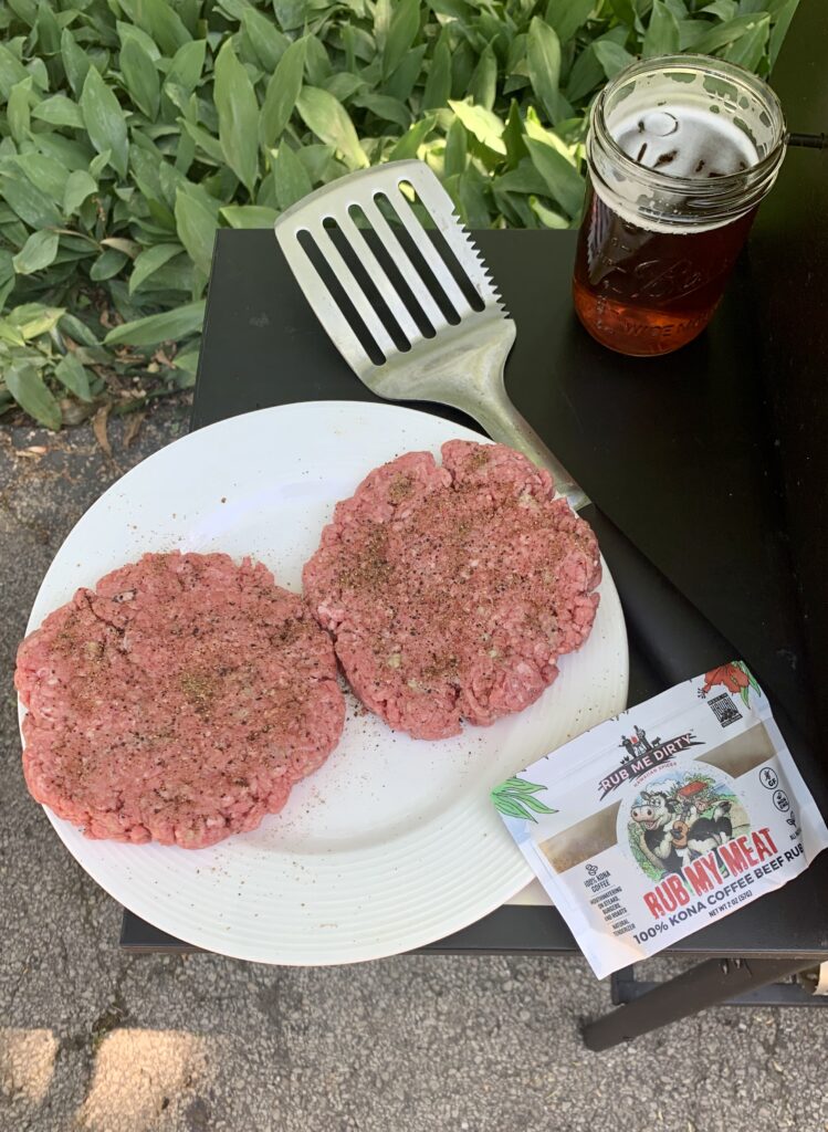 Burgers before grill