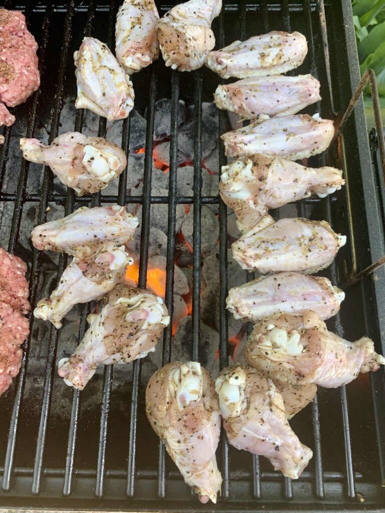 Wings on Grill