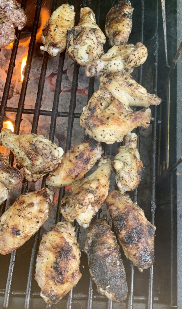 Wings on Grill