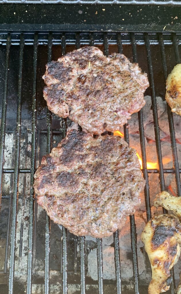 Grilled Garlic Burgers